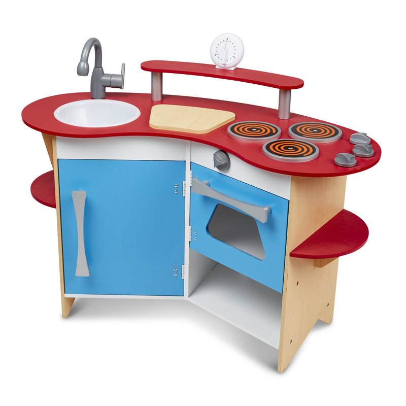 Melissa & Doug Cook's Corner Wooden Kitchen Set & Reviews Wayfair